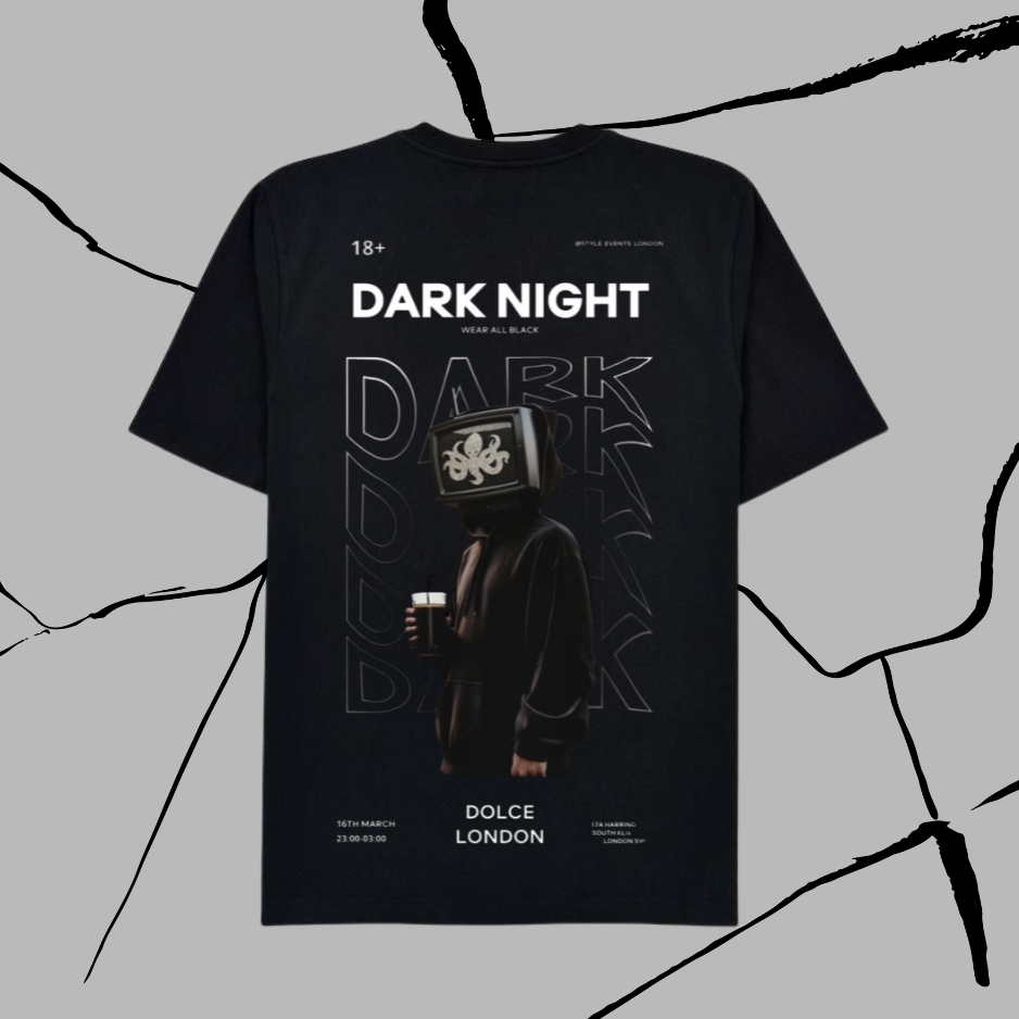 tshirt Dark night