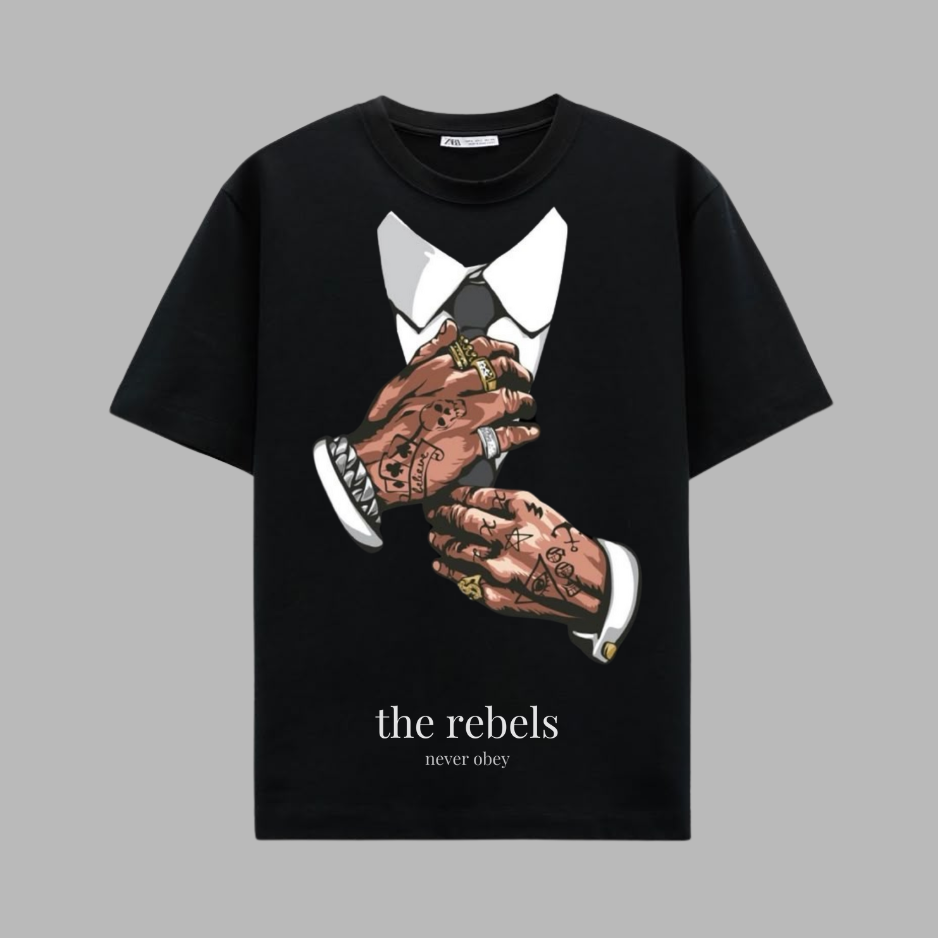 Rebels T-shirt, modern and rebellious design,