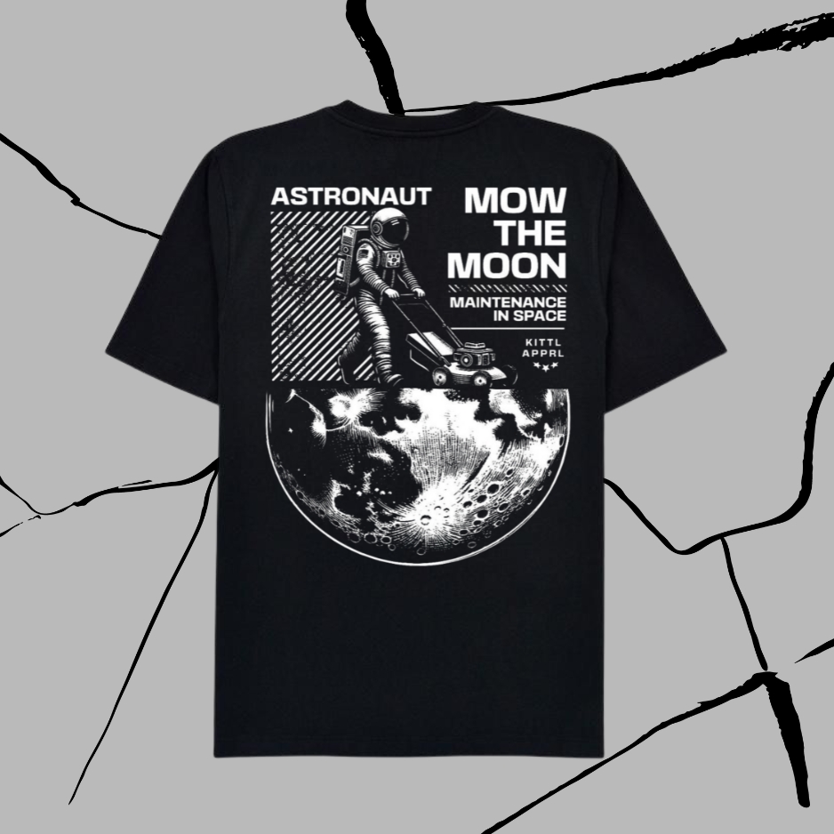 Men’s  Black Back Print T-Shirt – Streetwear Edition
