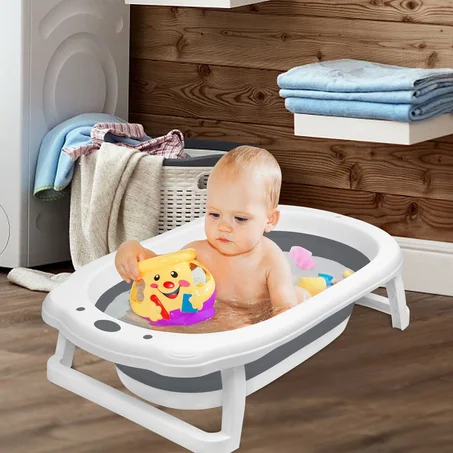 Baignoire Pliable Gris portable