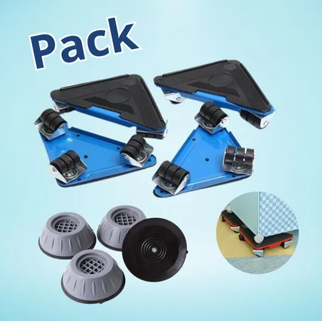 مجموعة حامل الثلاجة والفريقو + مضاد للاهتزاز