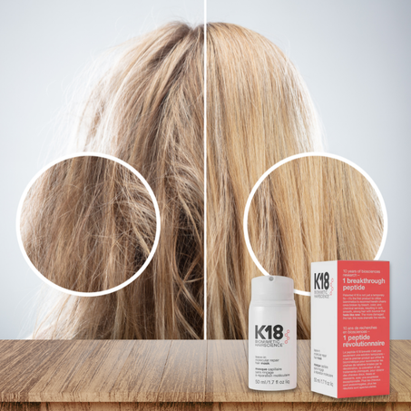 قناع الإنقاذ للشعر التالف K18 ودّعي التقصف والخشونة… ورحّبي بشعر ناعم، صحي، ومتجدد