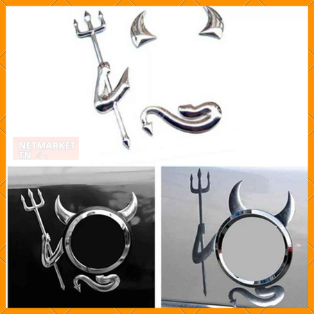 Autocollant voiture diable