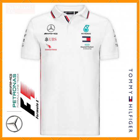 Polo officiel Mercedes-AMG X F1 X TOMMY HILFIGER