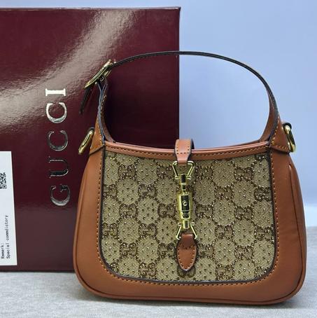 Sac GUCCI Jackie 1961 avec cristaux "Marron"