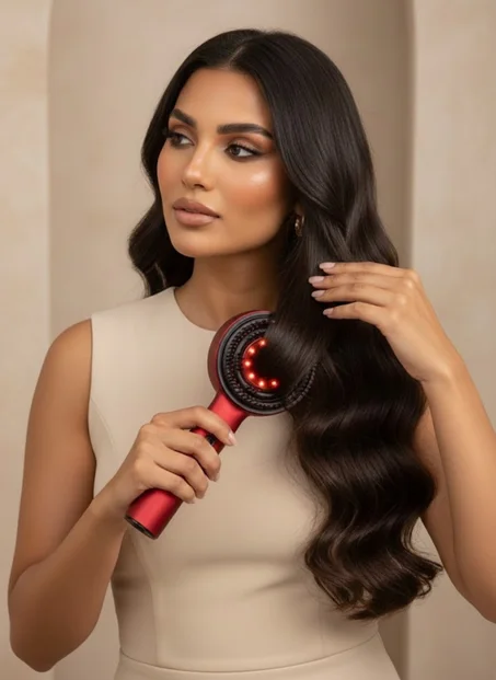 جهاز تدليك الشعر الكهربائي العلاجي بالضوء الأحمر 630 نانومتر