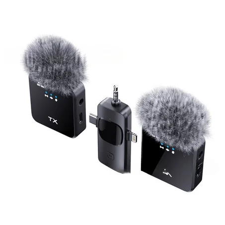 Mini Microphone Lavalier Sans Fil Double (Kit Mobile TX)