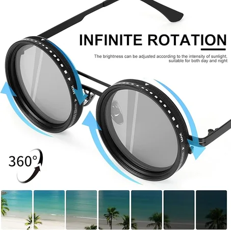 Lunettes Polarisées à Rotation 360° – Vision HD & Protection UV400