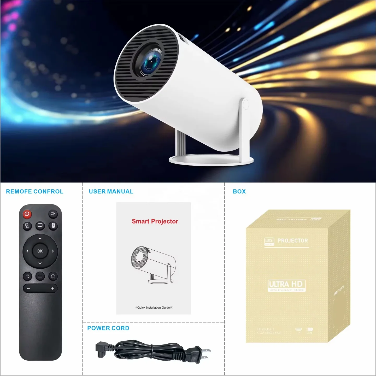 Projecteur Android HY300 4K