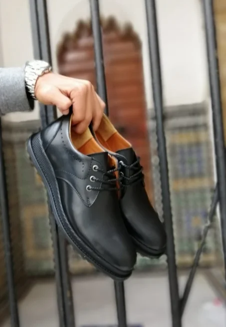 Chaussure 100% médicale en vrai cuir véritable