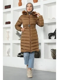 معاطف منفوخة بني تان MISSVALLE