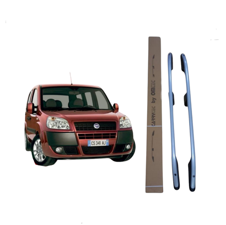 BARRE DE TOIT ALUMINUM FIAT DOBLO 2005-2010