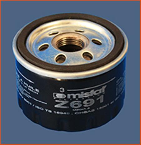 FILTRE A HUILE DACIA DOKKER DUSTER LODGY NISSAN MICRA 2 NOTE - MISFAT