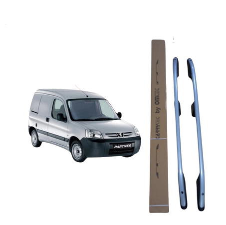 BARRE DE TOIT ALUMINUM PEUGEOT PARTNER/CITROEN BERLINGO 1996-2008