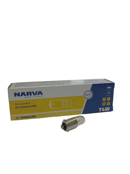 10X LAMPE NARVA BAIONNETTE T4W 12V4W