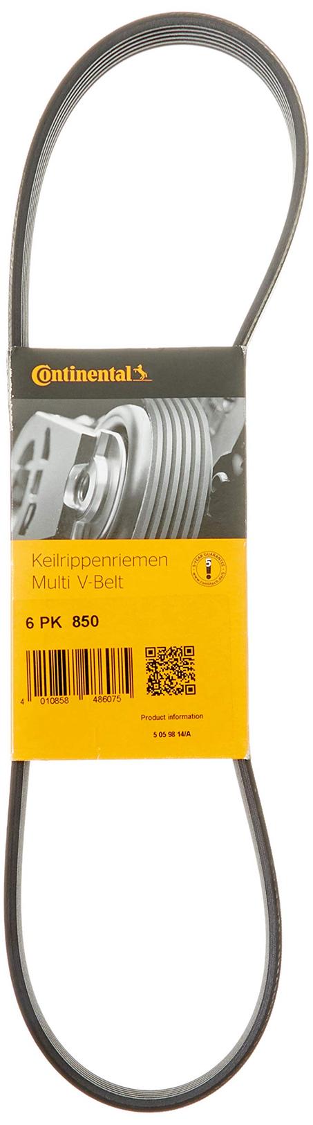 COURROIE STRIEE RENAULT 19/21/CLIO 6PK850 CONTITECH