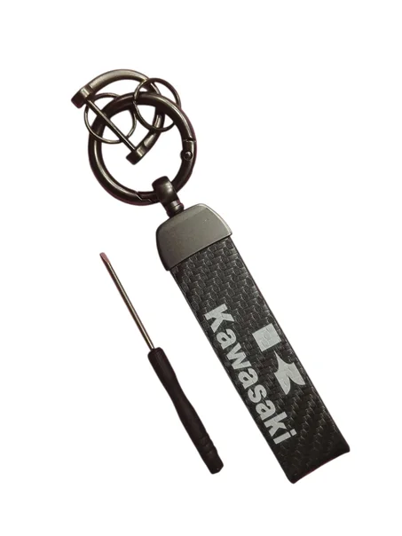 PORTE CLES KAWASAKI EN CARBONE