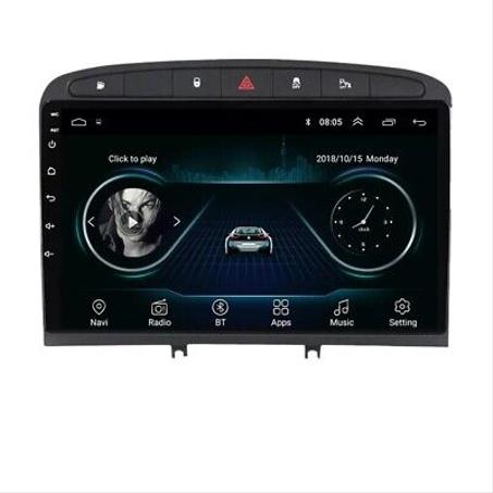 ECRAN TACTILE ANDROID-BLUETOOTH-WIFI-GPS PEUGEOT 308 2012-2016