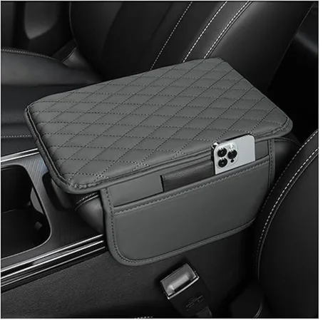 Housse de Console Centrale de Voiture Améliorée en Cuir Microfibre