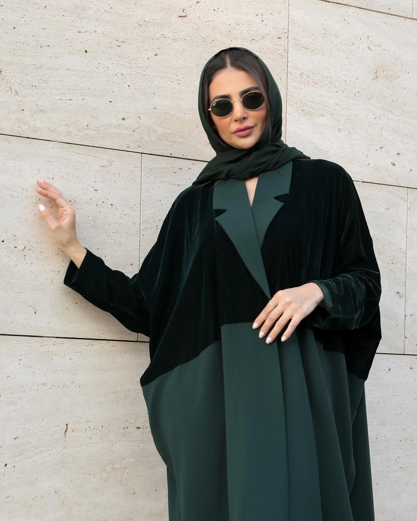ABAYA KIMONO 2 TISSUS