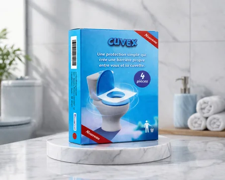 CUVEX – Housse de siège de toilette à usage unique 🚽