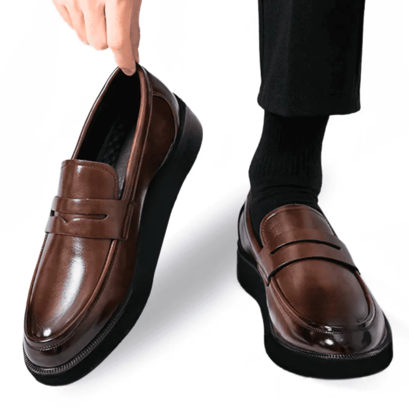 Mocassins Élégants en Cuir , Confort et Style Intemporel.