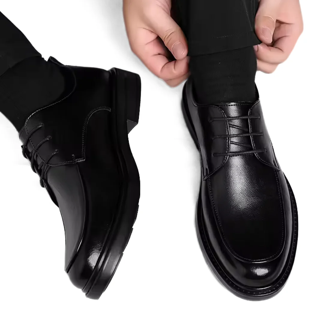 Chaussure Derby Homme en Cuir Véritable – Élégance et Confort au Quotidien