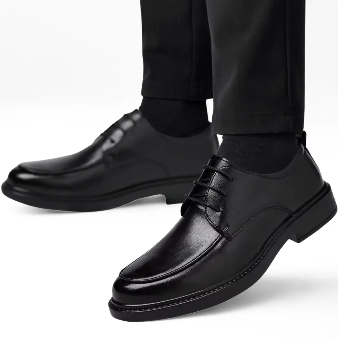 Chaussure Derby Homme en Cuir Véritable – Élégance et Confort au Quotidien