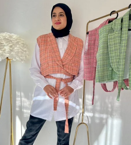 mini blazer sans manche