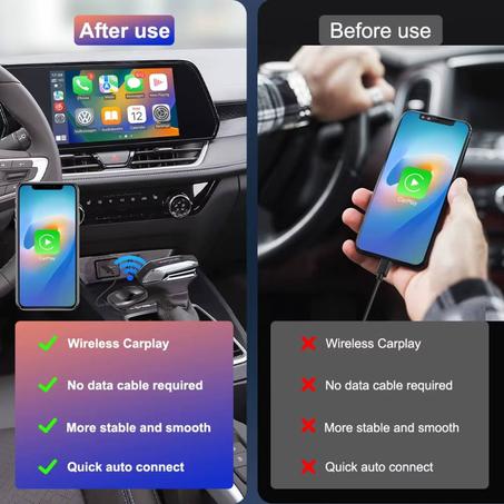 CarPlay Sans Fil TV Box Lecture De Voiture Automatique Netflix Et IPTV – صندوق الذكي لنظام أندرويد مع دعم