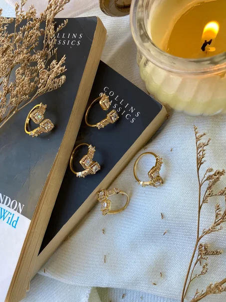 خاتم مرصع بالاحجار free size