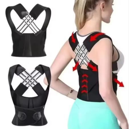 Correcteur de posture pour orthèse dorsale pour femmes et hommes Redresseur d'épaule Support complet réglable pour le dos supérieur et inférieur