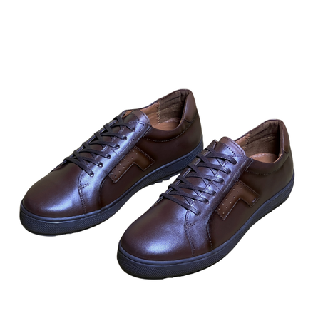 REF-079 Baskets Basses De Lux En Cuir