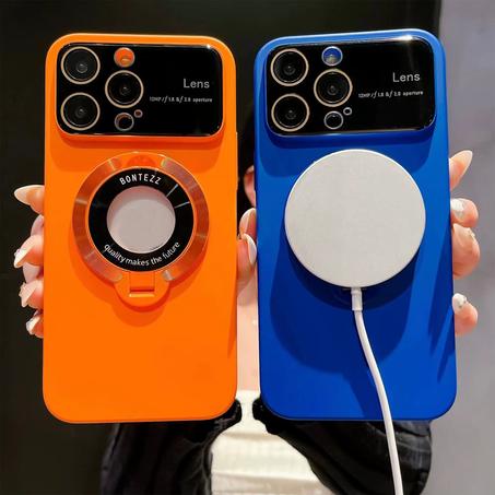 Coque Nano Matte Magnétique Pivotante à Grande Fenêtre – Multifonction pour iPhone