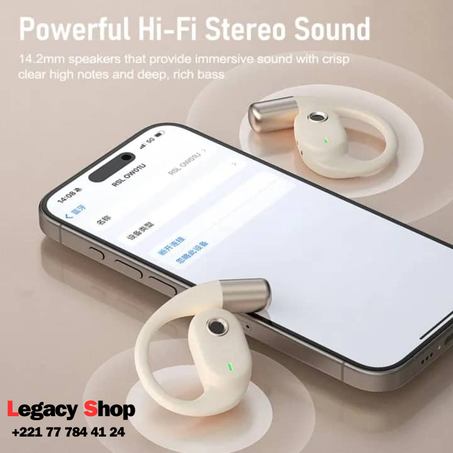 OWS Genuine Silicone Bluetooth Earphones – Puissance, Confort et Longévité 🎧