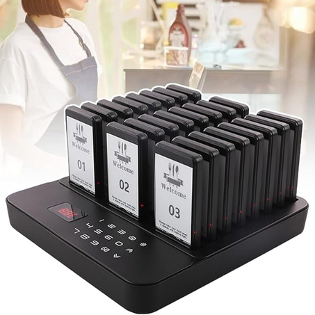 Système Bippeurs sans fil pour restaurant  (24 pièces) - Étanche et résistant