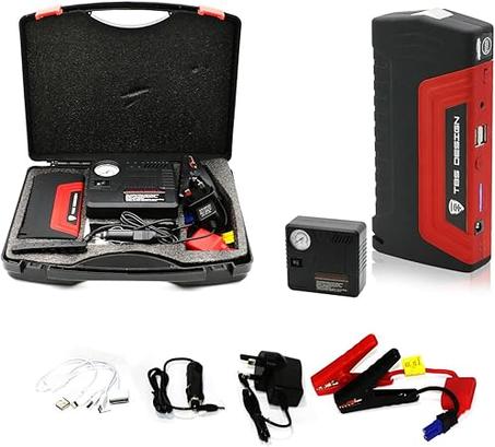 حقيبة السيارة 8 في1  + منفاخ هوائي + شاحن + إضائة