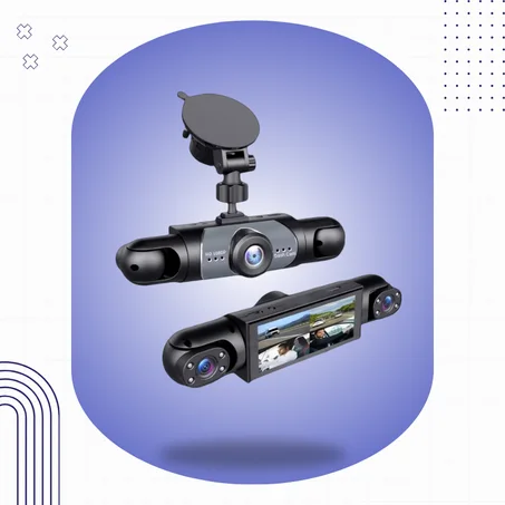 كاميرا السيارة الذكية 3 عدسات