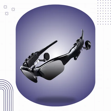 نظارات شمسية ذكية مع سماعة بلوتوث