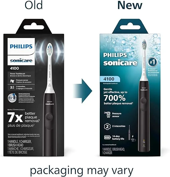 Philips Sonicare 4100 Series Electric Toothbrush - Sonic Toothbrush with Advanced Sonic Technology,