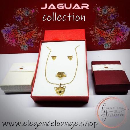 آخر صيحات المودا طقم الفهد الذهبي  ( JAGUAR ) الفخمة 2026 مقاوم للصدأ