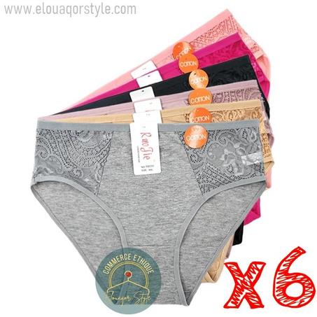 باك 6 قطع سليب نسائي من القطن الرفيع