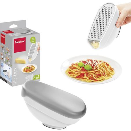 Metaltex Râpe Trio-box blanc/argent