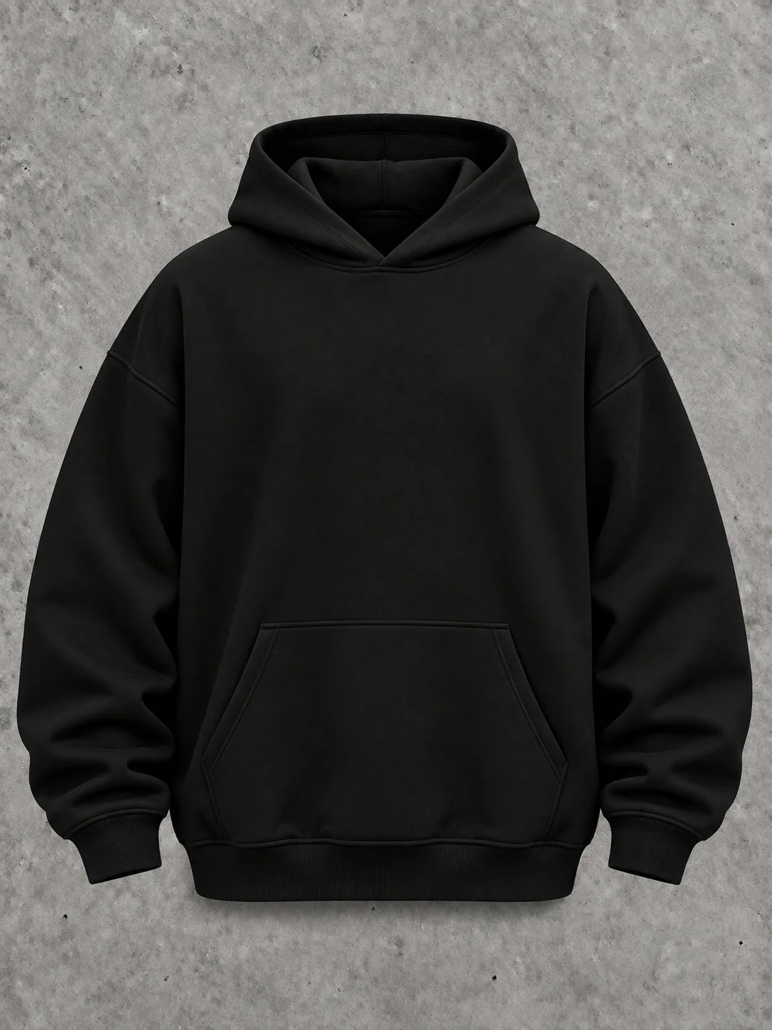 Black hoodie oversize ⚡️