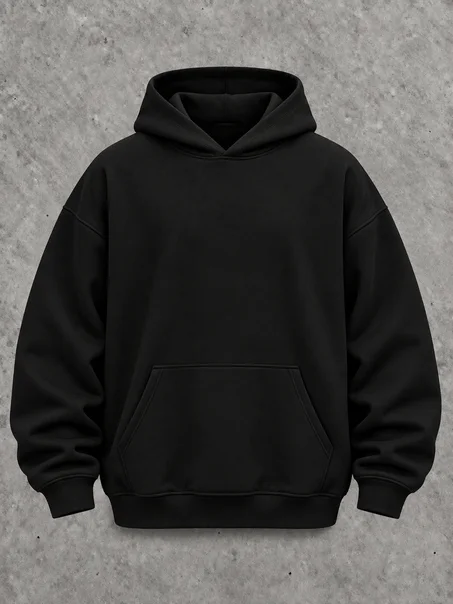 Black hoodie oversize ⚡️