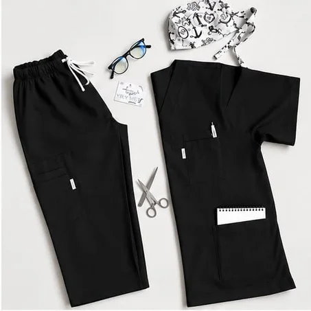 Blouse Médicale Noire