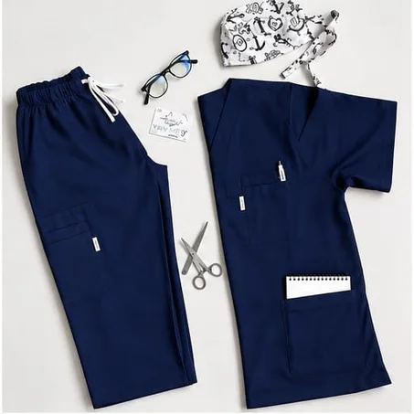 Blouse Médicale bleu marine