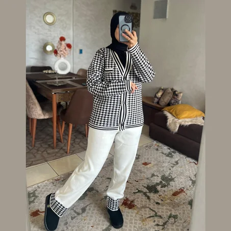 Ensemble pour femme blanc et noir