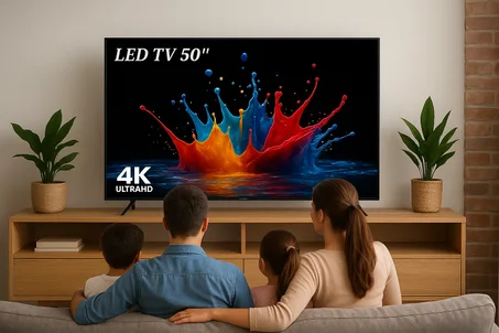 MORSAT- Smart TV 50" -  - Android 14 - 4K UHD - Récepteur TNT - 3 Ports HDMI