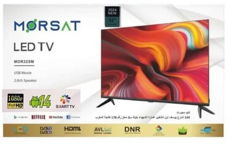 MORSAT- Smart TV 32  -Android 14.0 -Slim TV-